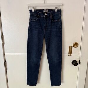 AGOLDE Skinny leg jean in dark wash, size 28